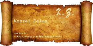 Keszei Zelma névjegykártya